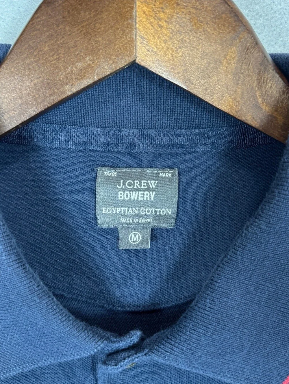 J.Crew Bowery Pique Polo Shirt Men’s M Navy